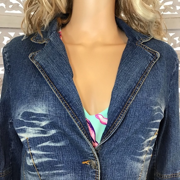 Vintage Claudio Nucci Stretch Denim Jacket - Picture 6 of 11